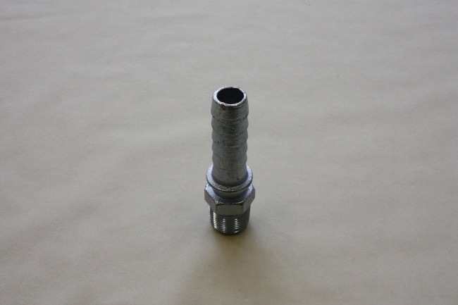 Boss Type M, Steam coupling with hose tail with collar, male threaded.