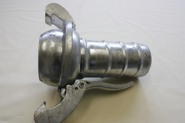 Bauer Type S77, Male coupling, with hose tail, ball and lever closure ring