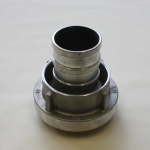 Storz Type 1100, Symmetrical half French coupling with locking ring and helicoïdale hose tail