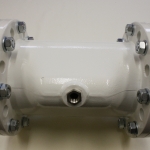 Mancheafsluiter Type Quets DIN, Manchetafsluiter sluit door middel van lucht/vloeistof aangesloten op de klepbehuizing.